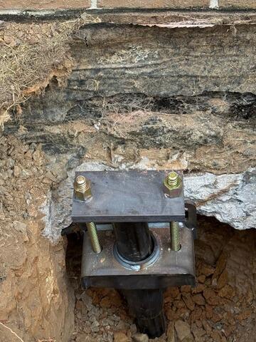 Helical Pier Installed in Milledgeville, GA