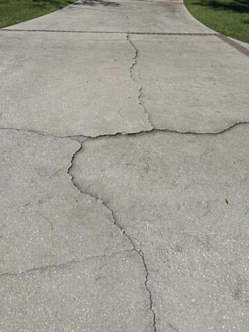 Driveway Renewed with Polylevel on Hilton Head Island, SC