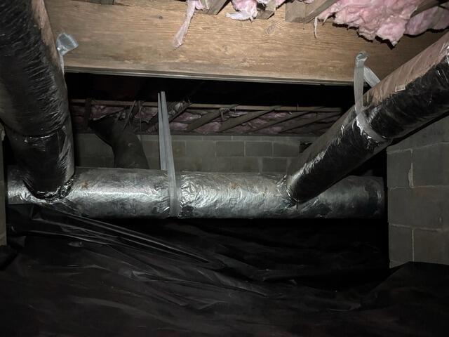 Sinking Main Beam Stabilized in Macon, GA - Before Photo