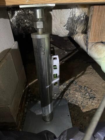 Sinking Concrete Support Supported in Kingsland, GA - After Photo