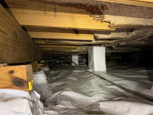 Wood Repair in Crawl Space on Johns Island, SC - After Photo