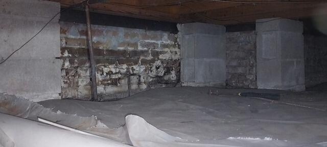 Starpipe Crawlspace Drainage Installed in Charleston, SC - Before Photo