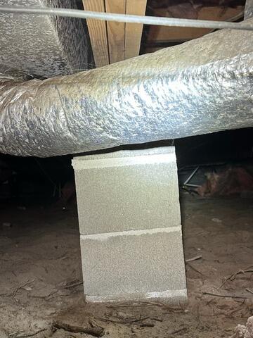 Main Beam Separating From Floor Joist Fortified on Hilton Head Island, SC - Before Photo