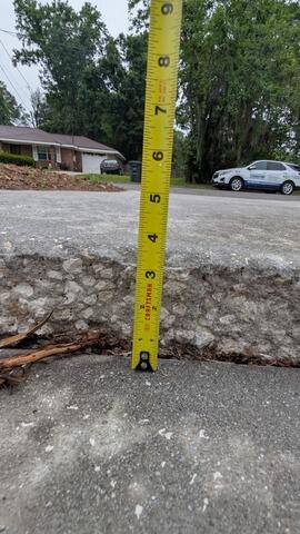 Tripping Hazard in Savannah, GA - Before Photo