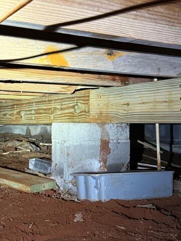 Rotten Main Beam Replaced in Dry Branch, GA
