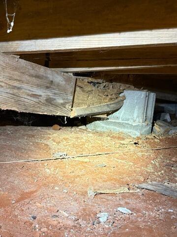 Rotten Main Beam Replaced in Dry Branch, GA