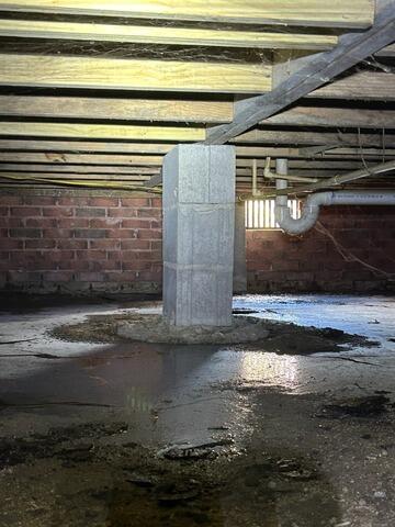CleanSpace Encapsulation Mitigating Ground Water in Garfield, GA - Before Photo