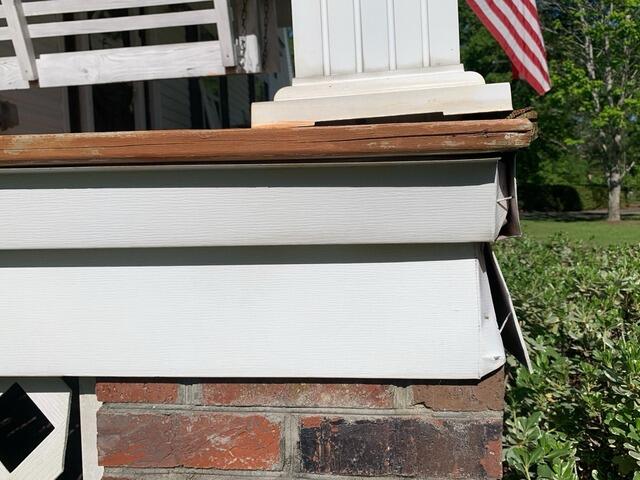 Falling Front Porch Stabilized in Byron, GA
