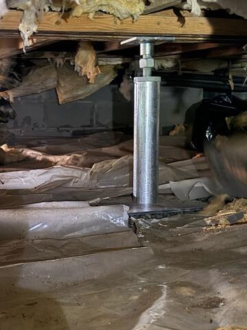 Failing Floor System Stabilized in Hinesville, GA - After Photo