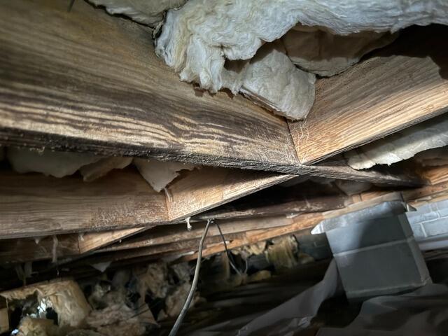 Failing Floor System Stabilized in Hinesville, GA - Before Photo