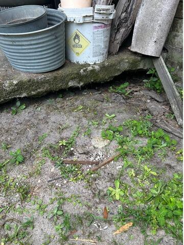 Void Under Front Porch is Filled in Rincon, GA - Before Photo