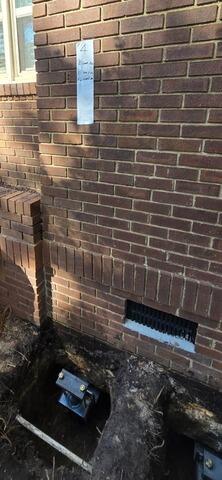 Helical Pier Stabilizes Settling Wall in Charleston, SC - After Photo
