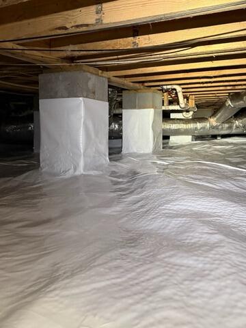 Crawl Space Encapsulation Eliminates Standing Water in Juliette, GA - After Photo