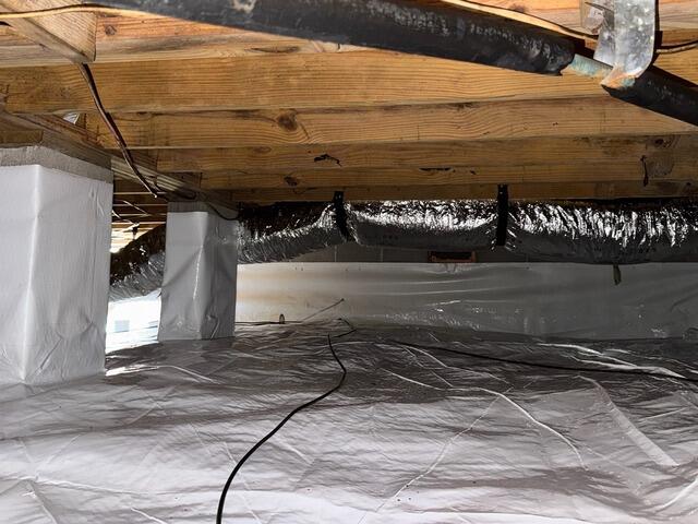 Wet Insulation Removed and Crawl Space Encapsulated in Savannah, GA - After Photo