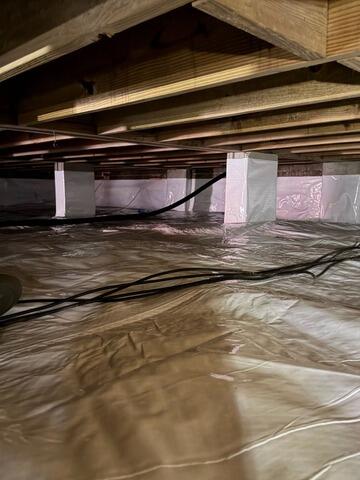 Crawl Space Encapsulation Eliminates Excess Moisture in Varnville, GA - After Photo