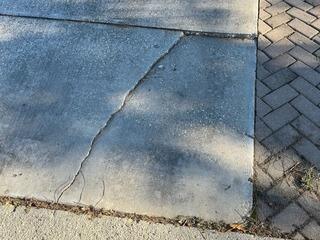 Sunken and Cracked Concrete in Bluffton, SC