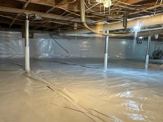 Crawlspace Transformation in Woodland, GA