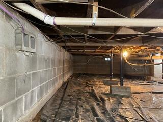 Crawlspace Transformation in Woodland, GA