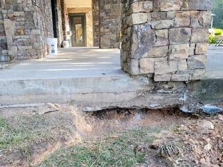 Sinking Front Porch Stabilized in Covington,  GA