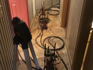 Slab Piers Installed in Fortson, GA