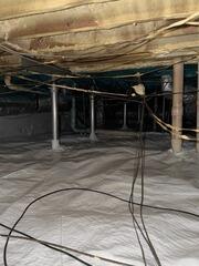 Crawl Space Encapsulation Eliminates Excess Moisture in Bonneau, SC