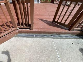 Drain Channel installed on Pool Deck in Andrews, SC