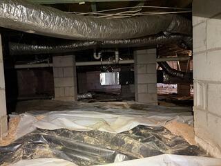 Crawl Space Encapsulation Eliminates Excess Moisture in Marion, SC