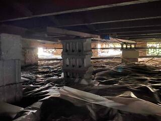 Crawl Space Encapsulation Eliminates Excess Moisture in Cope, SC