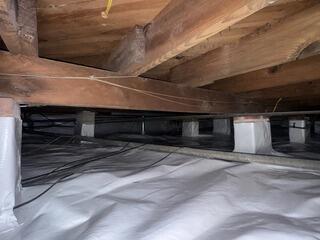 Crawl Space Encapsulation Eliminates Excess Moisture in Cope, SC