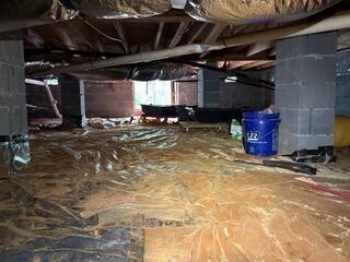 Crawl Space Transformation in Gloverville, SC