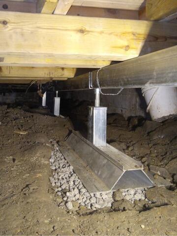 Repair sagging crawlspace floors in Welland, On