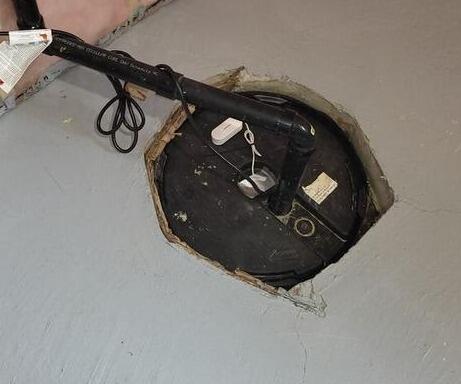 Replace builder sump pump with the  Triplesafe
