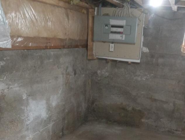 Interior waterproofing of a block foundation in caledonia, ON