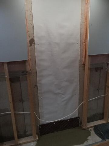 Sealed wall crack in Ancaster, On - After Photo