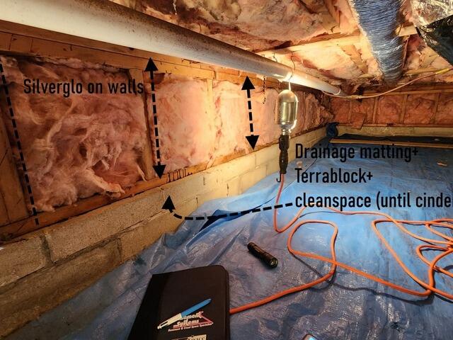 Encapsulated crawlspace in Burlington, On - Before Photo