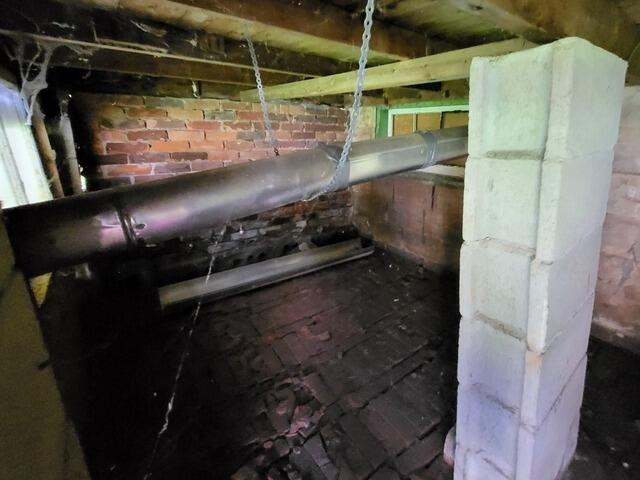 Support floor in century home in Hamilton, On - Before Photo
