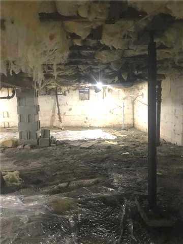 Wilmington, DE Moldy Crawl Space Repaired - Before Photo