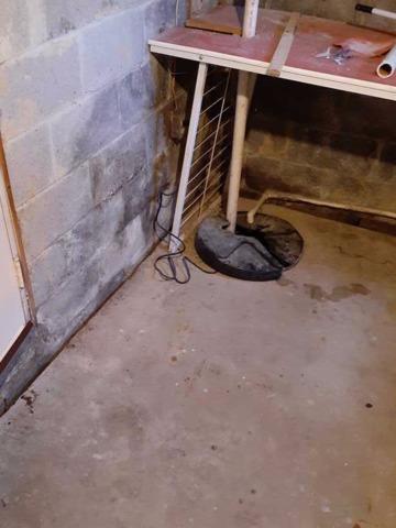 Waterproofing Job in Bel Air, MD - Before Photo