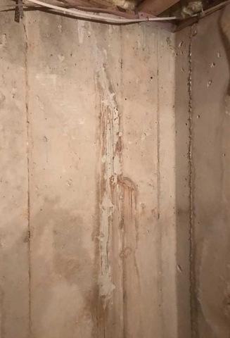 Foundation crack repair in Lutherville Timonium, MD - Before Photo