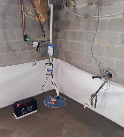 Basement Waterproofing in Worton, MD - After Photo