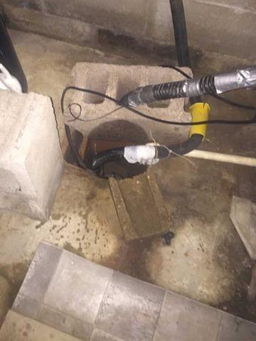 Basement Waterproofing in Millington, MD - Before Photo