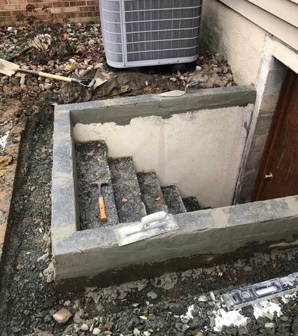 Egress Stairwell in Elkton, MD - Before Photo