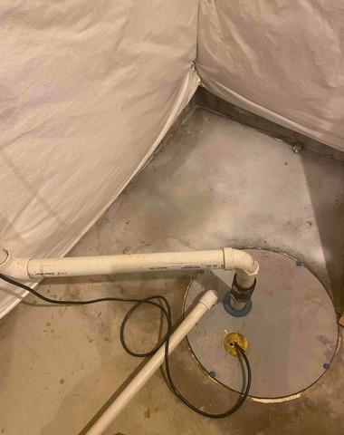 TripleSafe Sump Pump in Chesapeake City, MD - Before Photo