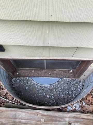 Egress Window in Wilmington, DE - Before Photo