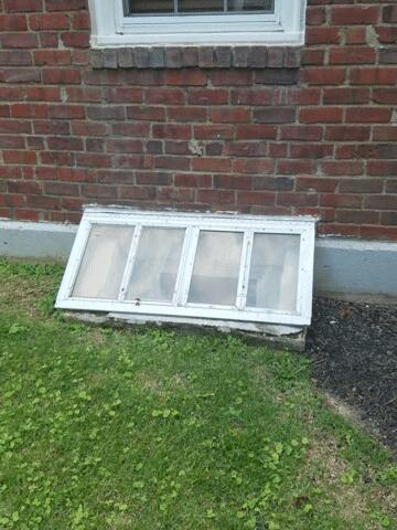 Egress window well in Havertown, PA - Before Photo