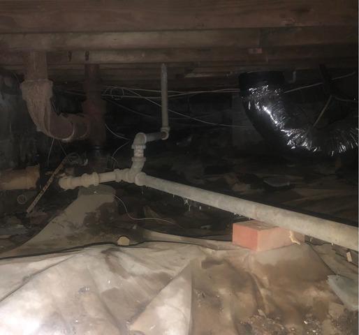 Crawl Space Encapsulation in New Castle, DE - Before Photo