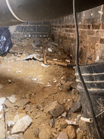Crawl Space Encapsulation in College Park, MD - Before Photo
