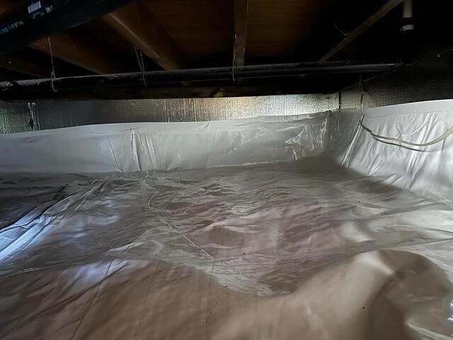 Damp Crawl Space Conditions In Beach Haven, NJ - After Photo