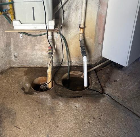 Wet Basement Solution In Belmar, NJ - Before Photo