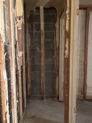 Wet Basement Solution In New City, NY - Before Photo